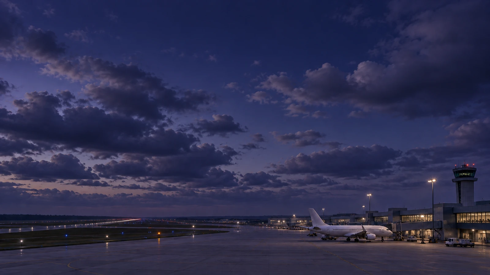 Partly cloudy at LAS